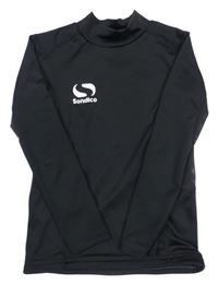 Černé sportovní funkční triko s logem Sondico