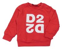 Červená mikina s potiskem Dsquared2