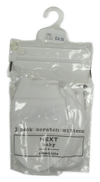 Nové - 3pack - Bílé rukavice Next 