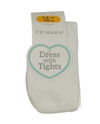 Nové - Bílé punčocháče Primark