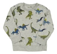 Šedá mikina s dinosaury C&A