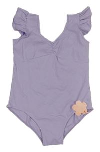 Nové - fialové body s volánky 