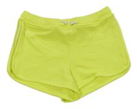 Neonově žluté teplákové kraťasy H&M