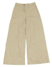 Béžové wide leg kalhoty S. Oliver