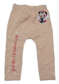 Světlerůžové legíny s Minnií Disney
