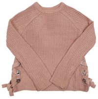 Starorůžový svetr se šněrováním Primark