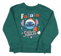 Zelená mikina se Stitchem Primark