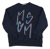 Tmavomodrá mikina s nápisem MSGM