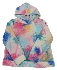 Barevná vzorovaná plyšová mikina s kapucí H&M