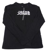Černé triko s logem Jack & Jones