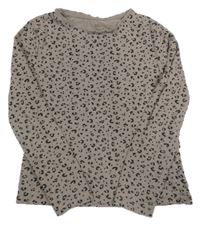 Šedé vzorované triko H&M