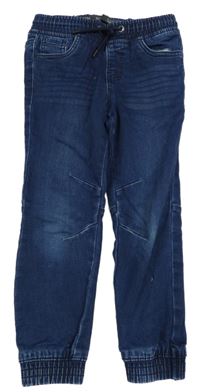 Tmavomodré cuff rifle Denim Co.