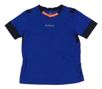 Tmavomodro-černé sportovní tričko Kipsta 