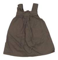 Hnědé plátěné šaty Kitchoun