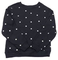 Černá puntíkatá mikina H&M