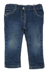 Tmavomodré skinny rifle Millou