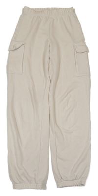 Smetanové cargo tepláky H&M
