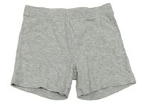 Šedé melírované elastické kraťasy H&M