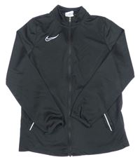 Černá funkční sportovní propínací mikina s logem Nike
