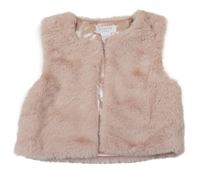 Světlerůžová kožešinová podšitá vesta PRIMARK