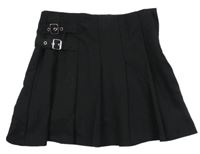 Černá skládaná sukně s přezkami H&M