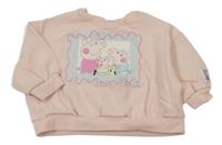 Meruňková oversize mikina s Peppou pig Next