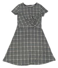 Černo-růžové kostkované šaty Primark 