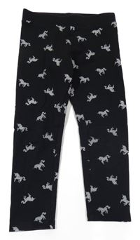 Černé legíny s jednorožci H&M