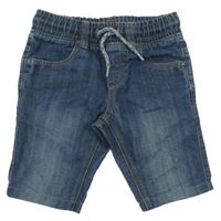 Tmavomodré riflové jogger kraťasy C&A