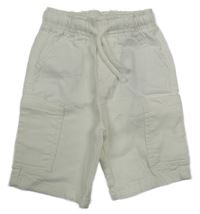 Bílé riflové cargo kraťasy LC Waikiki