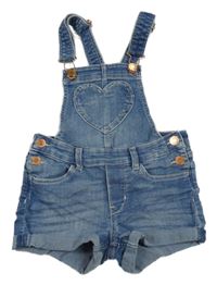 Modré riflové laclové kraťasy H&M