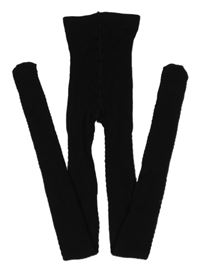 Černé vzorované punčocháče H&M