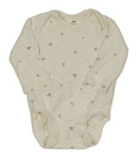 Bílé květované body H&M