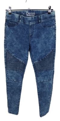 Dámské tmavomodré plísňové džegíny Denim 