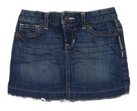 Tmavomodrá riflová roztřepená sukně Old Navy