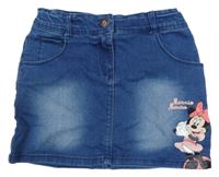Modrá riflová sukně s Minnií Disney