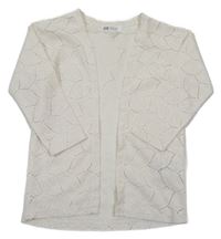 Smetanový krajkový cardigan H&M