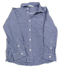 Modro-bílá kostičkovaná košile H&M