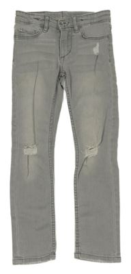 Šedé skinny rifle s prošoupáním Denim Co.