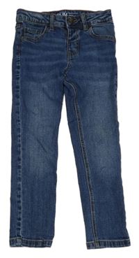 Modré slim rifle Denim Co.