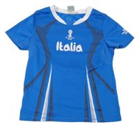 Modro-bílý fotbalový dres Italia a číslem