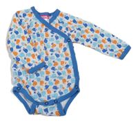 Bílo-modré zavinovací body s velrybami 