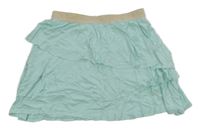 Mátovo-zlatá vrstvená sukně H&M