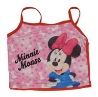 Růžovo-červený UV top s Minnie Disney