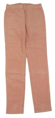 Světlerůžové manžestrové tregíny H&M