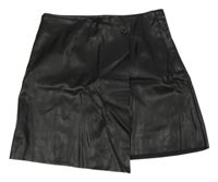 Černá koženková sukně H&M
