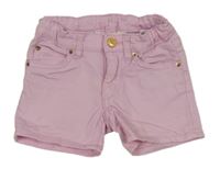 Světlerůžové riflové kraťasy H&M