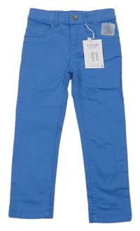 Nové - Modré plátěné skinny kalhoty Losan