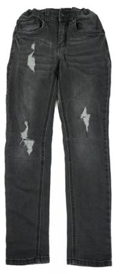 Antracitová skinny rifle s prodíráním Gemo