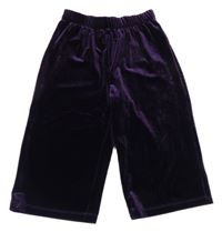 Lilkové sametové culottes kalhoty Next